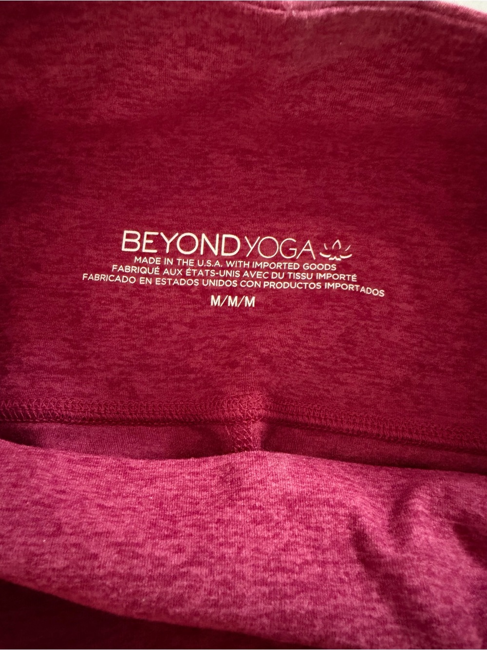 Beyond Yoga Space Dye Caught In The Midi High Waisted Legging -Burgundy - Picture 6 of 10